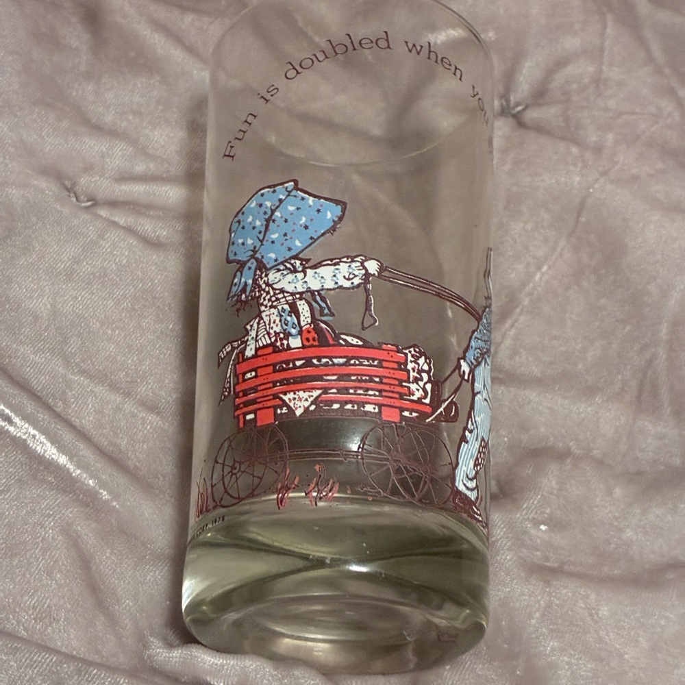 Vintage Holly Hobbie Drinking Glass